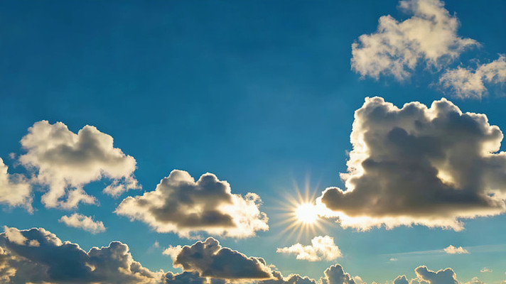 蓝天白云自然天空景象 蓝天白云自然天空景象