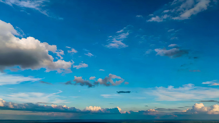 蓝天白云自然天空景象 蓝天白云自然天空景象