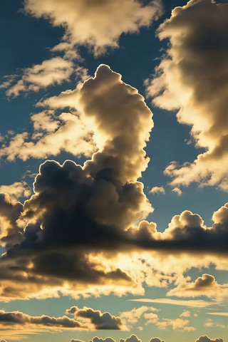 蓝天壮丽云朵风景 蓝天壮丽云朵风景