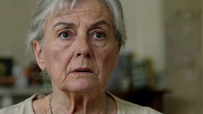 老年女性面部特写 老年女性面部特写