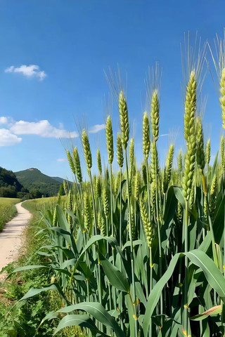麦田小路自然风光素材 麦田小路自然风光素材