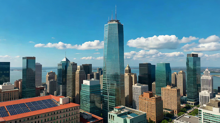 曼哈顿城市高楼全景 曼哈顿城市高楼全景