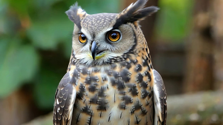 猫头鹰特写画面 猫头鹰特写画面