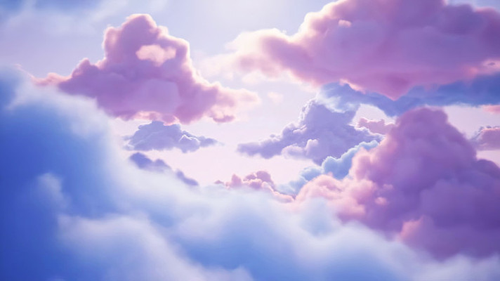 梦幻紫色云朵天空素材 梦幻紫色云朵天空素材