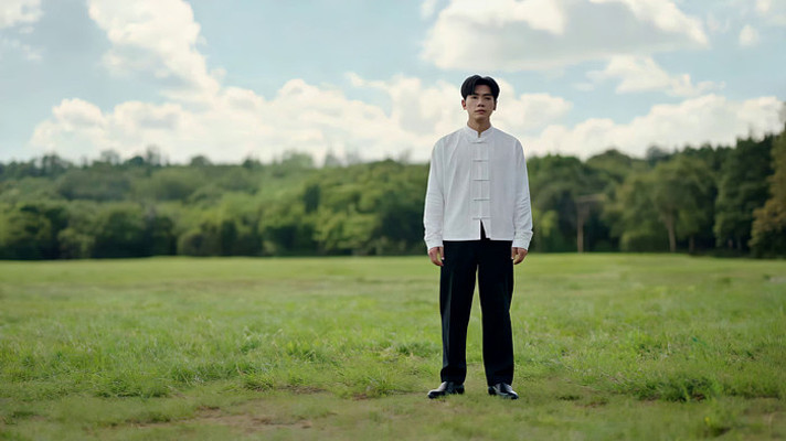 男子草地漫步 男子草地漫步