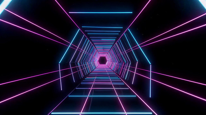 霓虹灯光隧道 霓虹灯光隧道