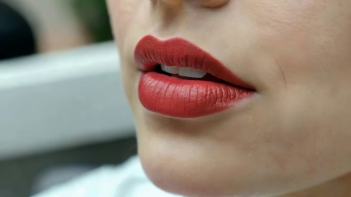 女性红唇特写素材 女性红唇特写素材