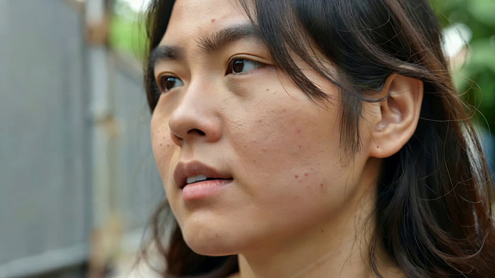 女性面部特写 女性面部特写