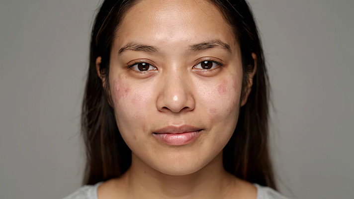 女性面部特写 女性面部特写