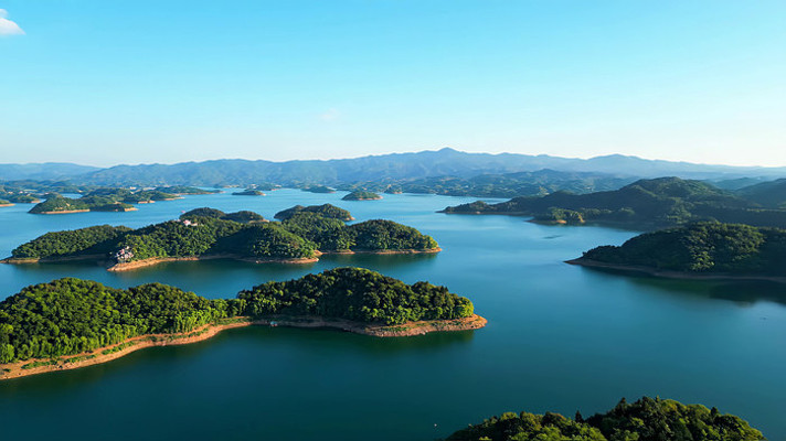 千岛湖湖泊岛屿航拍素材 千岛湖湖泊岛屿航拍素材