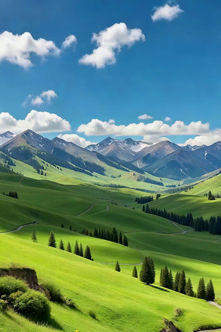 青山草原自然风光 青山草原自然风光