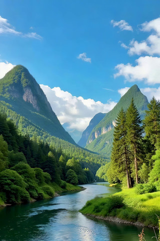 青山绿水自然风光 青山绿水自然风光