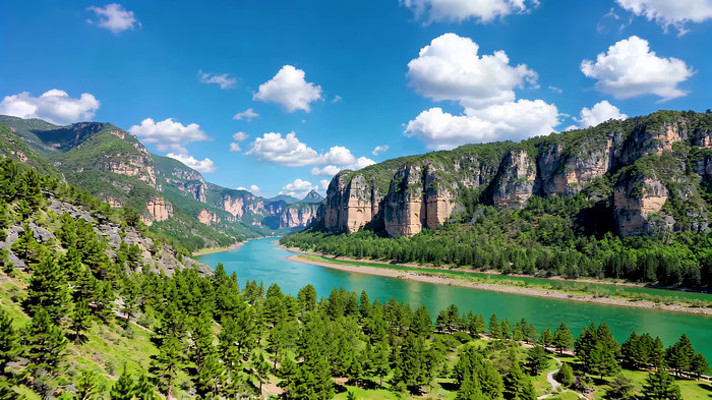 青山绿水自然风光全景 青山绿水自然风光全景