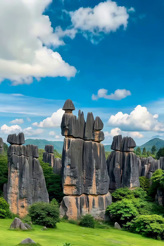 奇特石林自然风光 奇特石林自然风光