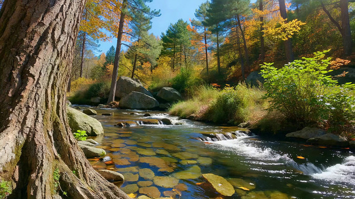 ����ɭ���е��峺СϪ����