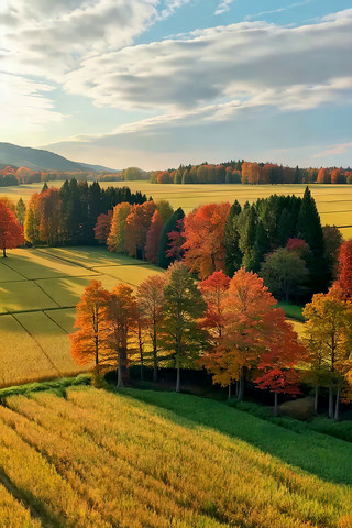 秋日田野森林自然风光 秋日田野森林自然风光