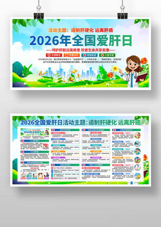 全国爱肝日展板 全国爱肝日展板