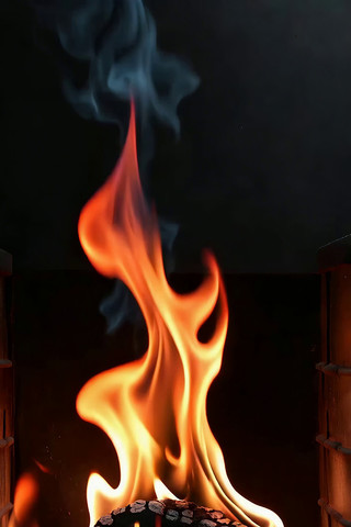 燃烧的火焰炭火素材 燃烧的火焰炭火素材