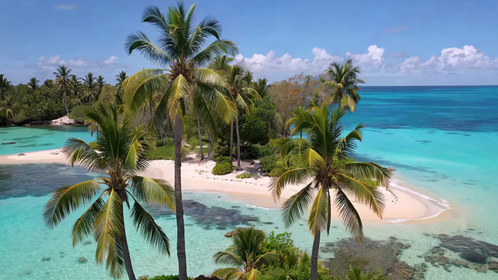 热带海岛沙滩海景风光 热带海岛沙滩海景风光