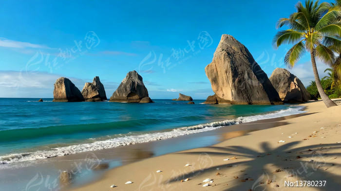 �ȴ���̲�뺣�о�ʯ�羰