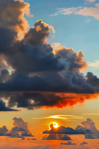 日落时分天空云彩风景素材 日落时分天空云彩风景素材