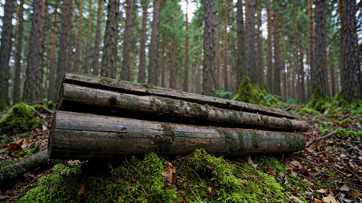 ɭ���е����ϵ�ԭľ�ز�