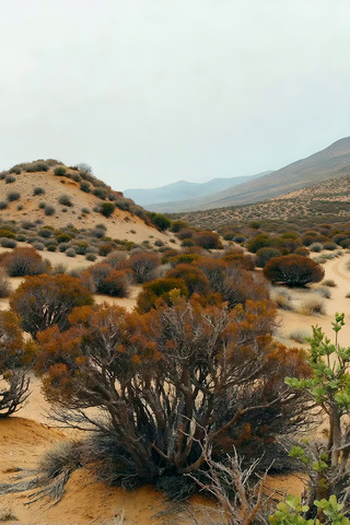 沙漠地带植被景观 沙漠地带植被景观