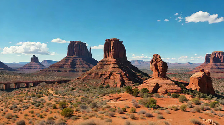 沙漠岩石景观风光 沙漠岩石景观风光