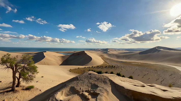 沙漠自然风光全景 沙漠自然风光全景