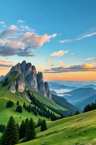 山地自然风光全景 山地自然风光全景