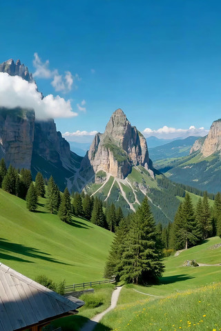 山间木屋自然风光素材 山间木屋自然风光素材