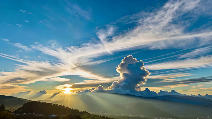 ɽ���ճ����⴩͸�Ʋ㾰��