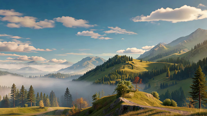 ɽ��ɭ����Ȼ���