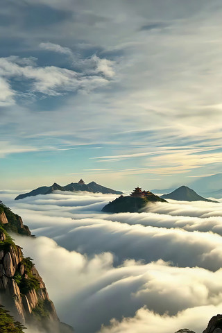 山间云海景观 山间云海景观
