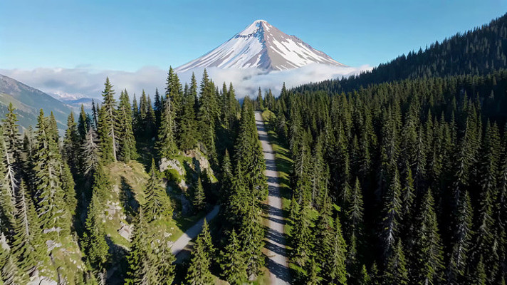 ɽ�ּ乫·��Զ��ѩɽȫ��