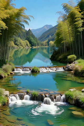 ɽ�ּ��峺Ϫ�������ַ羰