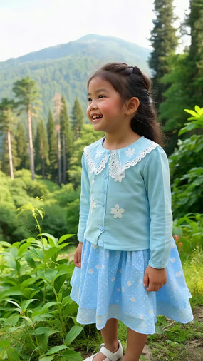 ɽ�ּ�΢Ц��СŮ��