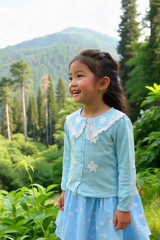 ɽ�ּ�΢Ц��СŮ��