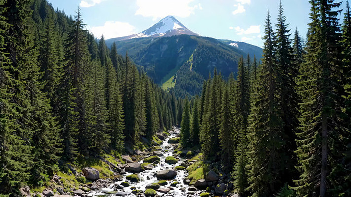 ɽ�ּ�Ϫ����Զ��ѩɽ����