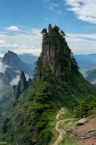 山峦云海自然风光全景 山峦云海自然风光全景
