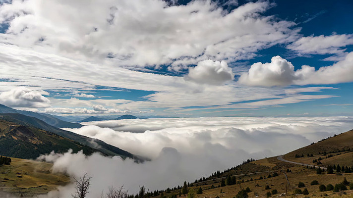 山峦云海自然风光全景 山峦云海自然风光全景