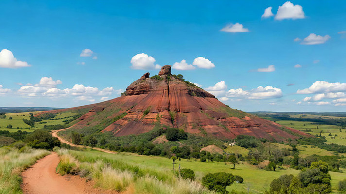山丘自然风光全景 山丘自然风光全景