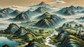 ɽˮ���廭�ز�