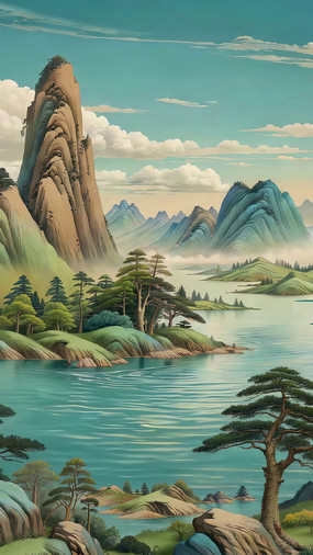 ɽˮ�ŷ�羰�ز�