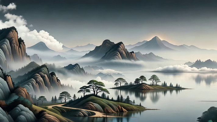 山水古风风景素材 山水古风风景素材