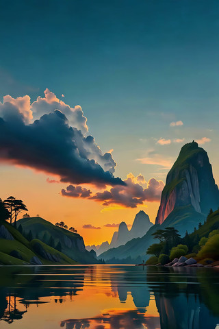 ɽˮ�����ƻ���Ȼ���