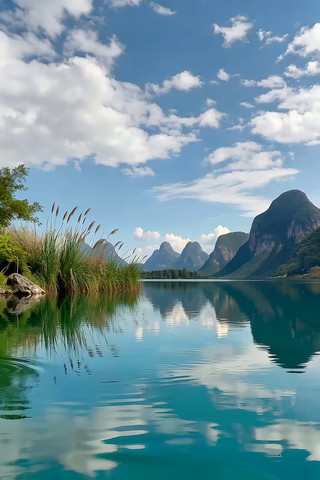 山水湖泊自然风景 山水湖泊自然风景