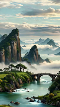 ɽˮ�������羰�ز�