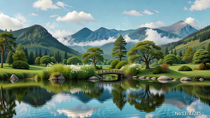 ɽˮɭ�ֺ����羰����