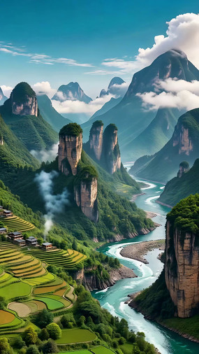 ɽˮ��԰��Ȼ���